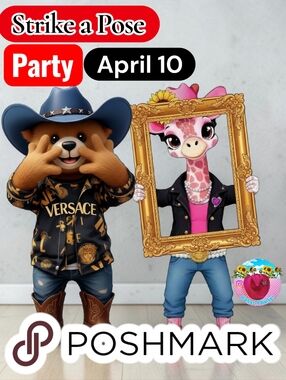 4/10 9pm Strike A Pose- Posh Party- 9pm Central- ♥️ This Flyer!